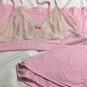 Pink pajama set